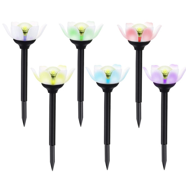 Kinna Outdoor Solar Path Lights Waterproof Landscape Pathway Light With 6 White Leds Garden Lighting Decorative For Patio Driveway Backyard (Black-4 Pack)