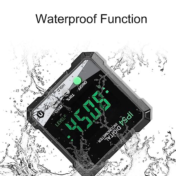 Lancoon Lancoon Digital Inclinometer Angle Finder With Lcd Bevel Gauge Protractor Backlight Magnetic Base High Accuracy Waterproof Battery Measuring Tool For Woodworking