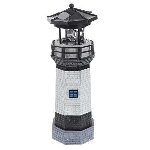 Ledmomo Solar Powered Lighthousegarden Lightsoutdoor Patio Yard Garden Lawn Decoration (Random Color)