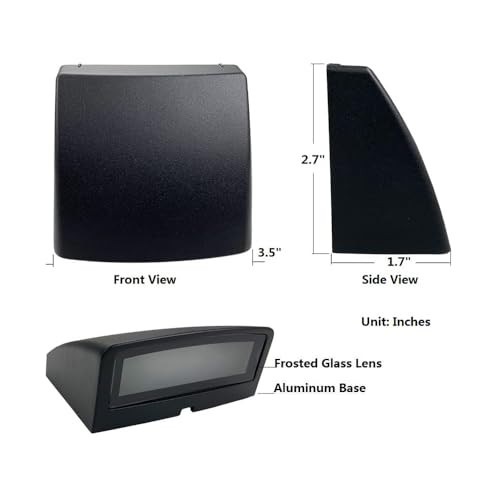 Leelands Low Voltage Landscape Lighting Deck Led Lightsoutdoor Stair Light Railing Fence Post Lights Cast Aluminum 5W 12-24V Weatherproof Black Finish 2 Packs