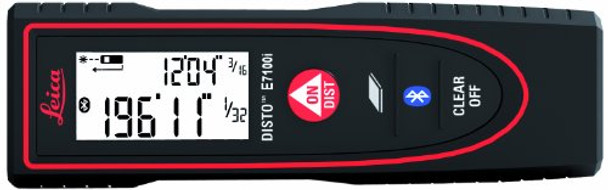 Leica Disto E7100I (Gen 1) 200Ft Laser Distance Measure With Bluetooth And Komelon Sm5425 Speed Mark Gripper Acrylic Coated Steel Blade Measuring Tape 1-Inch X 25Ft White