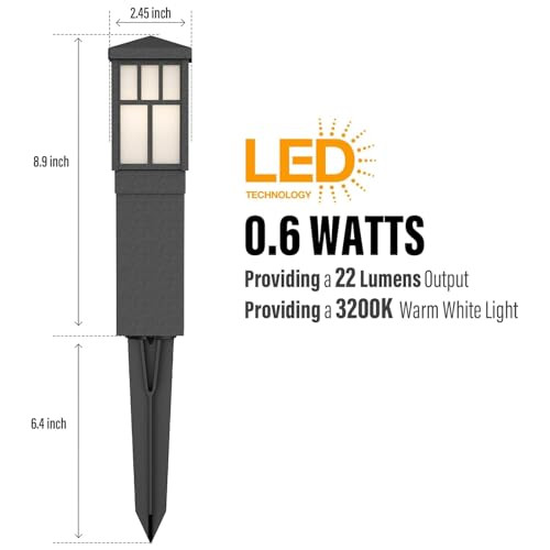 Malibu Cc Outdoor Pathway Light Led Low Voltage Landscape Lighting Mission Collection Bollard Path Lights Decoration Garden Light 8419-4321-01