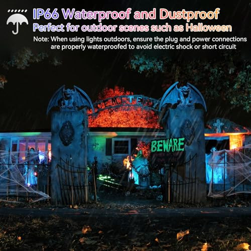 Meekbos Rgb Led Flood Lights Outdoorcolor Changing30W (300W Equivalent)3000Lm Works With Bluetooth App Or 2.4G Remote Controlip66 Waterproof16 Million Colors Timing Music Sync5000K2-Pack