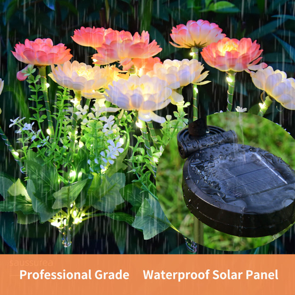 Menginvent 3 Pack Solar Garden Lights - Outdoor Waterproof Decorative Flower Solar Light For Garden Yard Patio Lawn Outdoor Christmas Halloween Decor Ideal S For Mother'S Day Mom Women