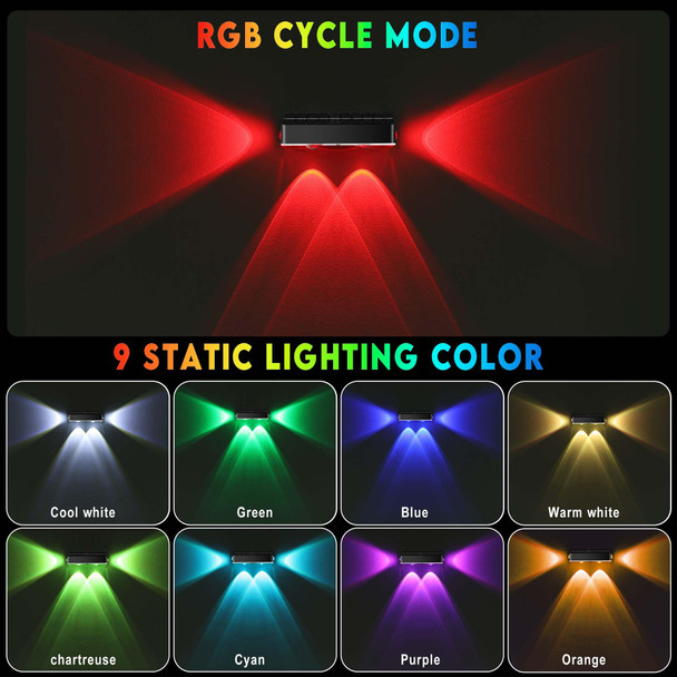 Nibuuecer Solar Fence Lights 9 Colors＆11 Lighting Modes Fence Solar Light Outdoor Waterproof Ip65 3-Side Lighting Led Deck Lights For Outside Wall Backyard Step Patio Garden 4 Pack