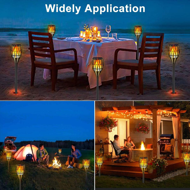 Ollivage Solar Lights Outdoor 43" Flickering Flames Torch Light Solar Garden Lights Waterproof Landscape Lighting Dusk To Dawn Auto On/Off Security Torch Light For Yard Patio Driveway 4Pack