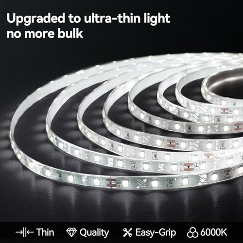Ousam Led Solar Led Strip Lights Outdoor Waterproof 6000K White Solar Rope Light 32.8 Ft With 8 Modes Remote Control Timer Dusk To Dawn Self-Adhesive Cuttable Lighting For Outside Step Garden Pool Christmas