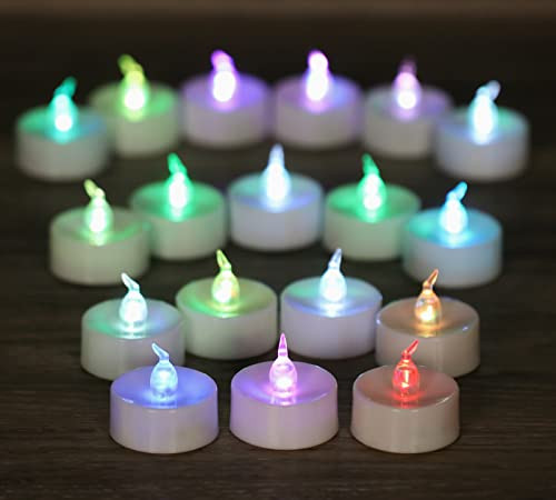 Owlbay 12 Pcs Battery Operated Timer Led Votive Candles Flickering Flameless Tea Lights For Halloween/Christmas Daily/Holiday Decor 6 Hours On And 18 Hours Off Cycling Every Day- Warm White