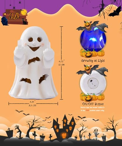 Philodwell Halloween Ghost Decor For Garden Statues: Outdoor Funny Ornaments For Yard Balcony Patio Lawn - S For Mother Grandma Women