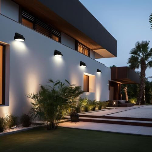 Plusled Modern Wall Sconce Outdoor Porch Light Waterproof Patio Lamp Led Wall Light Fixture Aluminum 13W 3000K Front Door Lamp For Indoor & Outdoor Use Garden Yard