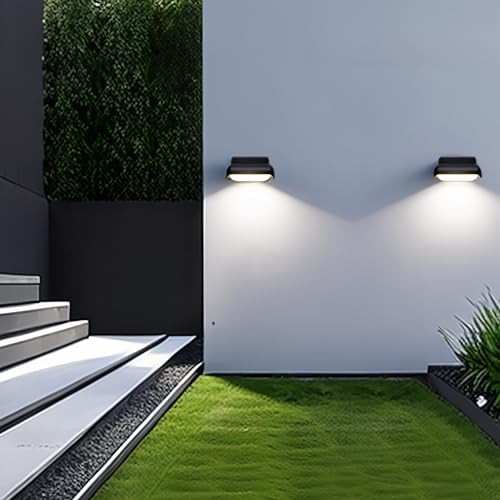 Plusled Modern Wall Sconce Outdoor Porch Light Waterproof Patio Lamp Led Wall Light Fixture Aluminum 13W 3000K Front Door Lamp For Indoor & Outdoor Use Garden Yard