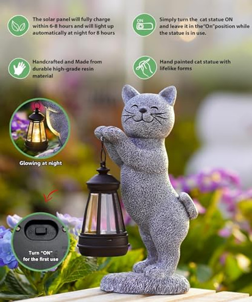 Qeeman Garden Outdoor Decor Statues: Art Figurines Decorations For Yard Patio Balcony Porch Lawn Ornaments - S For Grandma Mom