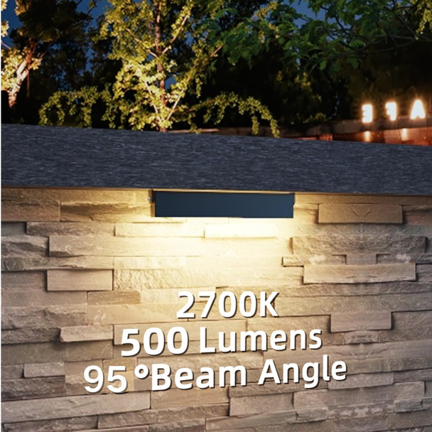 Raxjov 12 Pack 7 Inch Retaining Wall Lights 5W Led Hardscape Lighting 12V Ac/Dc Low Voltage Step Lights Outdoor 2700K Soft White Ip65 Waterproof Landscape Lighting For Patio Walls Stairs Etl