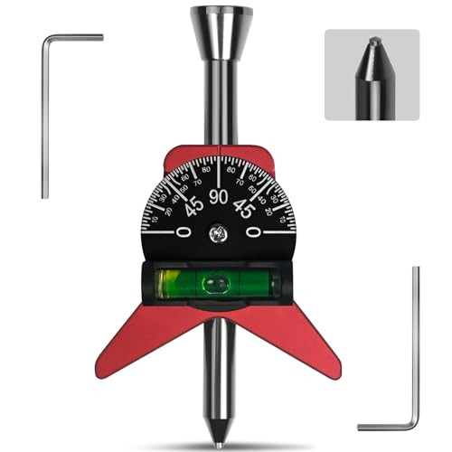 Reeplar D Pipe Center Finder Tungsten Punchportable Pipefitter Tools With Ultra-High Hardness Punch2.75" Y-Shape W/Adjustable Dial Bubble Protractor Measure Pipe Diameter From 1.5" To 6" Diameter