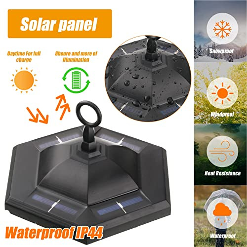 Retisee 6 Pcs 34" Hanging Solar Lantern Lights With Dual Use Shepherd Hooks Outdoor Led Garden Lanterns Decorative Waterproof Pathway Solar Coach Lights For Garden Patio