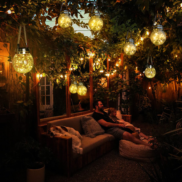 Roshwey Solar Lantern 2 Pack Outdoor Lanterns With 30 Led Waterproof Garden Decor Patio Solar Lights Outdoor Decorative Backyard Outdoor Hanging Warm Light