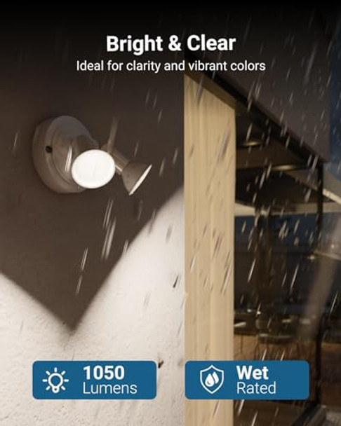 Sunco Lighting6 Pack Outdoor Flood Light Bulb Led Par38 Exterior Spotlight Bulbs Weatherproof 1050 Lm 13W (100W Equivalent) 3000K Warm White Wet Rated Dimmable E26 Base Ul.