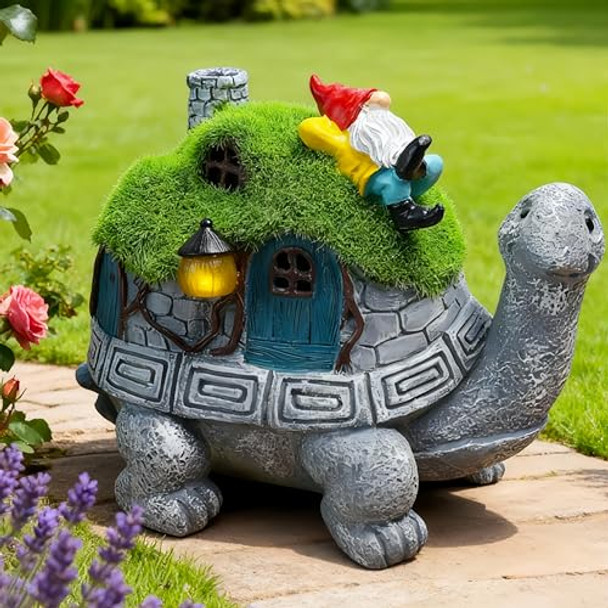Sunglee Sunglee Solar Turtles For Outdoors Turtle Solar Light Garden Statue Cute Tortoise Garden Outdoor Turtle Decor For Patio Lawn Yard S For Mom Grandma Housewarming Birthday