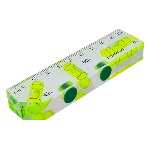 The Yan He Small Mini Bubble 90/180/45 Level T-Shaped Pocket Level Magnetic Function For Mechanics Construction And Household Tools (Green)