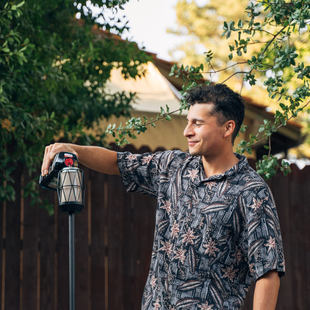 Tiki Bitefighter 64.25" Wire Metal Torch – Mosquito-Repellent Outdoor Decorative Lighting For Patio Lawn Backyard & Garden  Modern Bronze & Black  Includes Long-Lasting Wick & Snuffer