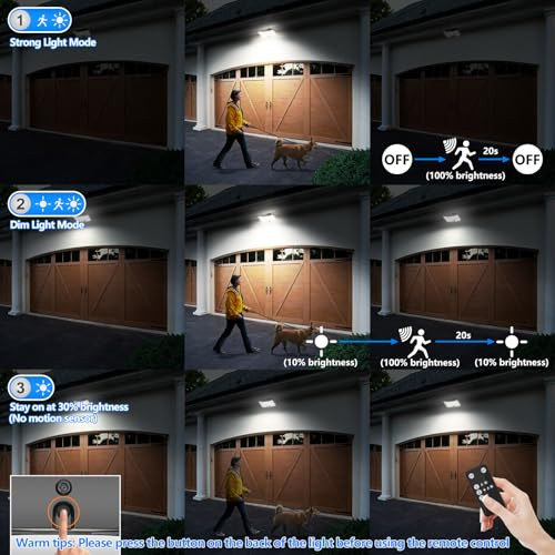 Tobusa Tobusa Solar Outdoor Lights Motion Sensor 292 Led Solar Flood Lights With Remote 4000Lm Dusk To Dawn Security Lights Separate Panel 3 Modes/Ip65/16.4Ft Cable Outside Lighting For Yard Garage