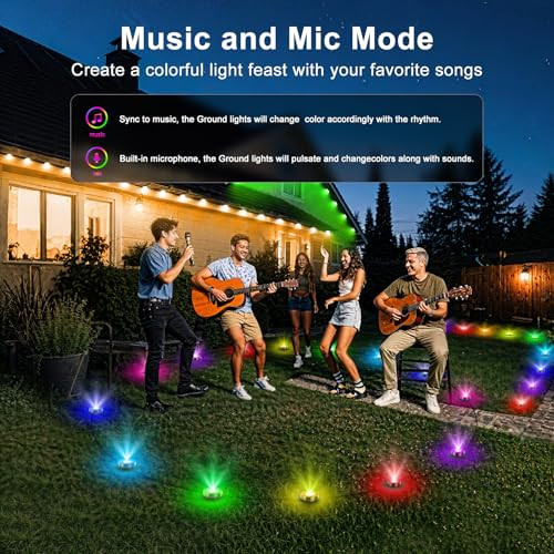 Tqqvxx Rgb Outdoor Ground Lights 200Ft Color Changing Pathway Lights With Remote & App Control Waterproof Walkway Lighting Wired For Garden Yard Lawn Patio Best For Holiday Party (200Ft)