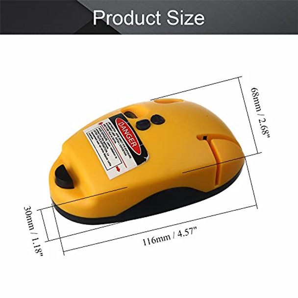 Utoolmart Level & Tool 90° Interior Range Measuring Laser Line Level Yellow Laser Mouse