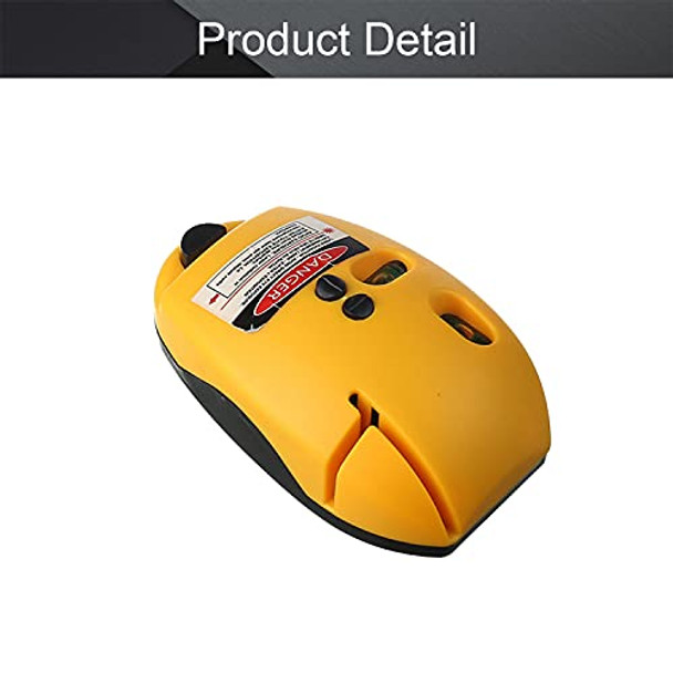 Utoolmart Level & Tool 90° Interior Range Measuring Laser Line Level Yellow Laser Mouse