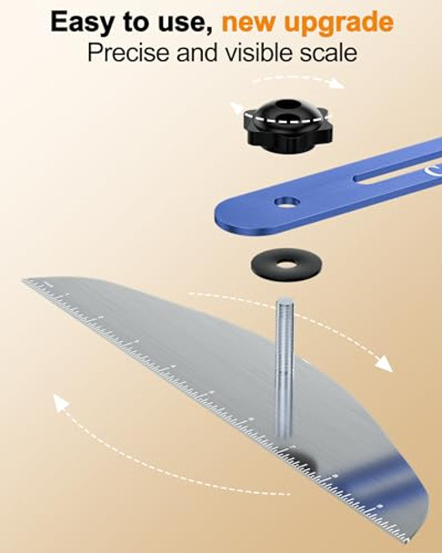 Vasthome Stair Measurement Tool Precision Stair Tread Template Tool Aluminum Alloy Stair Tread Jig Adjustable Stair Gauge For Accurate Measuring And Cutting Suitable For Various Layout Projects