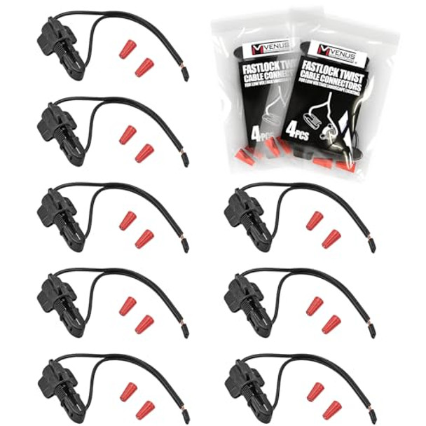 Venus Manufacturing Low Voltage Wire Connector For 12-18 Gauge Low Voltage Wire Connectors For Landscape Lighting Path Lights Spotlight 4Pack