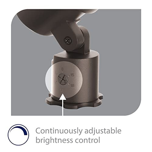 Wac Lighting Wac Landscape Lighting Led 12V Medium Size Accent Light With Adjustable Beam Angle And Integral Brightness Control 50-1300 Lumens 2700K Warm Built-In Led In Bronze