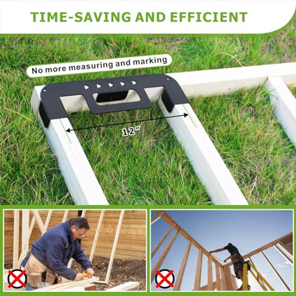 Wdwlbsm 1Pcs Framing Tools 16 Inch Stud Layout Tool Framing Spacing Tool Wall Stud Framing Tool Precision Measurement Jig Tool