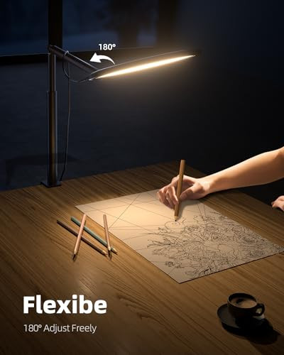 Weilisi Weilisi 10.2" Desk Ring Light With Stand For Video Call Ring Light For Desk With Clamp 360° Rotate & Flexible Height Desk Light Adjust Arm Desk Lamp For Home Office Podcast Gaming Recording