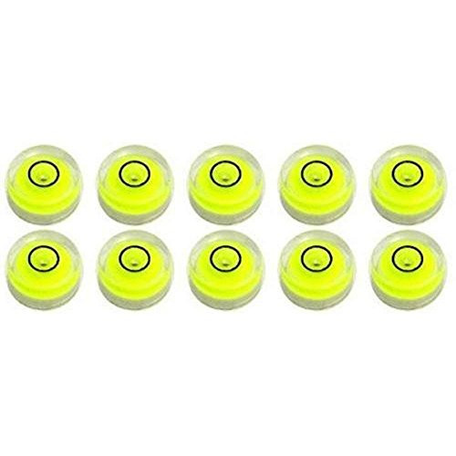 Winnsty 10 Pack Bubble Spirit Level Degree Mark 10X6Mm Circular Bullseye Lmeasuring Instruments Spirit Level Use For Tripod Phonograph Turntable (10X6Mm)