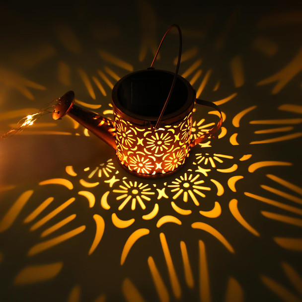 X-Prek Solar Garden Lights Outdoor Decoration Metal Solar Watering Can Lights Outdoor Waterproof Small Patio Light Yard Lawn Pathway Decor Gardening S For Women Mom Grandma