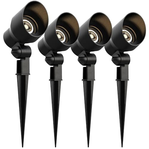 Xprs Nutra Malibu Low Voltage Landscape Lights - 20W 145 Lumens Halogen Outdoor Lights With Stake Connector (1 Pack)