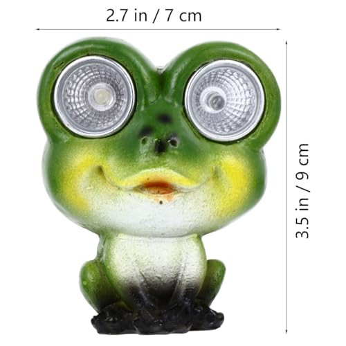 Yardenfun Solar Powered Frog Garden Statue Light - Weatherproof Resin Lawn Ornament For Outdoor Decor Ideal For Gardens Patios And Balconies