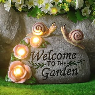 Ylbsxxq Snail Statue Solar Garden Decor Lightcourtyard Lawn Decoration Statue For Patio Balcony Yard Ornamentunique Garden Decor S