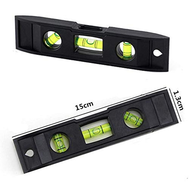 Yotom 2Pcs 6 Inch Torpedo Level Magnetic Box Level With 180 90 45 Degree Bubble Level