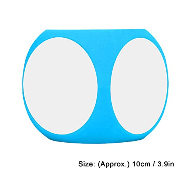 Alomejor Dry Erase Dice Cubic Portable Cleanable Write On Wipe Off Dice for Kids Teaching (Blue)