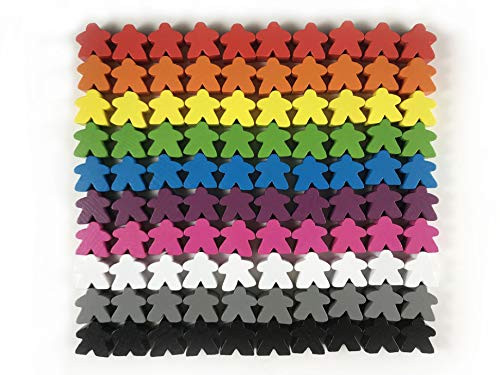 Apostrophe Games 100 Wooden Cubes Family Games Accessories – Multi-Color Board Game Tokens Ideal for Sorting Counting Classrooms Replacement Pieces - Stocking Stuffers