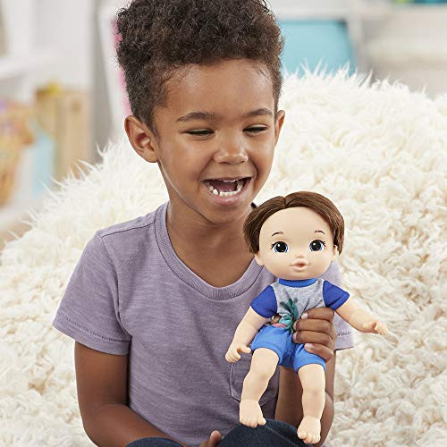 Baby Alive Littles Carry ‘N Go Squad Little Matteo Brown Hair Boy Doll Carrier Accessories Toy for Kids Ages 3 Years & Up