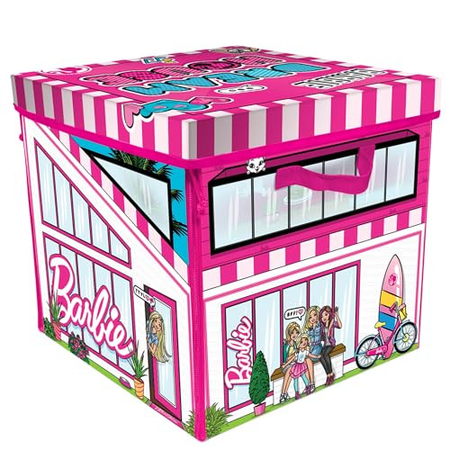 Barbie ZipBin 40 Doll Dream House Toy Box & Playmat