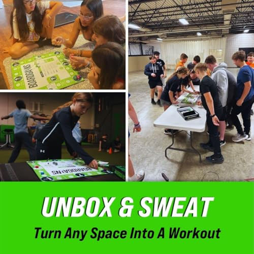 BoardGains Starter Edition – The Ultimate Fitness Board Game for Home Workouts Group Fitness & PE. Your Bootcamp in a Box