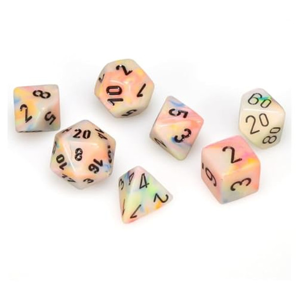 Brybelly 100-pack Miami Dice: Retro 80s 6-Sided Gaming Dice – 16mm Bulk d6 Dice in Translucent & Solid Colors for Family Game Night Make Your Own/DIY Board Game Supplies Replacement Pieces & Teaching Math