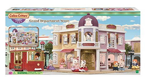 Calico Critters Town Series Grand Department Store Set 3 - 8 years Fashion Dollhouse Playset Figure Furniture and Accessories Included