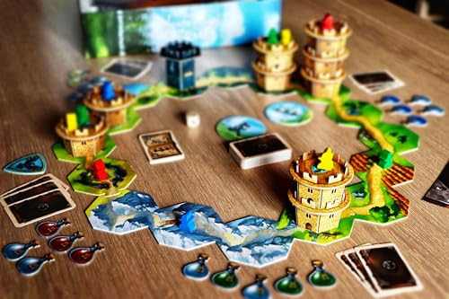 Capstone Games Wandering Towers Strategy Board Game About Trapping Wizards Movement Magic & Spells Fun Family Games for 6 Players Ages 10+ 1-6 Players 30 Mins