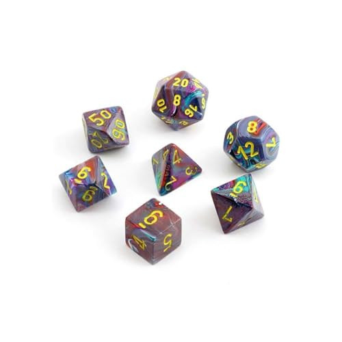 Chessex CHX27450 Dice-Festive Set Mosaic/Yellow