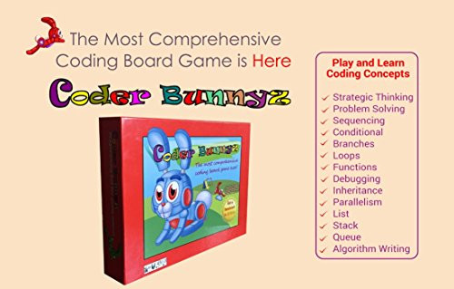 Coder Bunnyz The Most Comprehensive STEM Coding Board Game Ever Learn All The Concepts You Ever Need in Computer Programming in a Fun Adventure. Featured at TIME NBC Sony Google Maker Faires