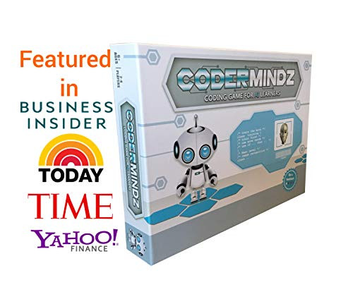 CoderMindz Game for AI Learners NBC Featured: First Ever Board Game for Boys and Girls Age 6+. Teaches Artificial Intelligence and Computer Programming Through Fun Robot and Neural Adventure